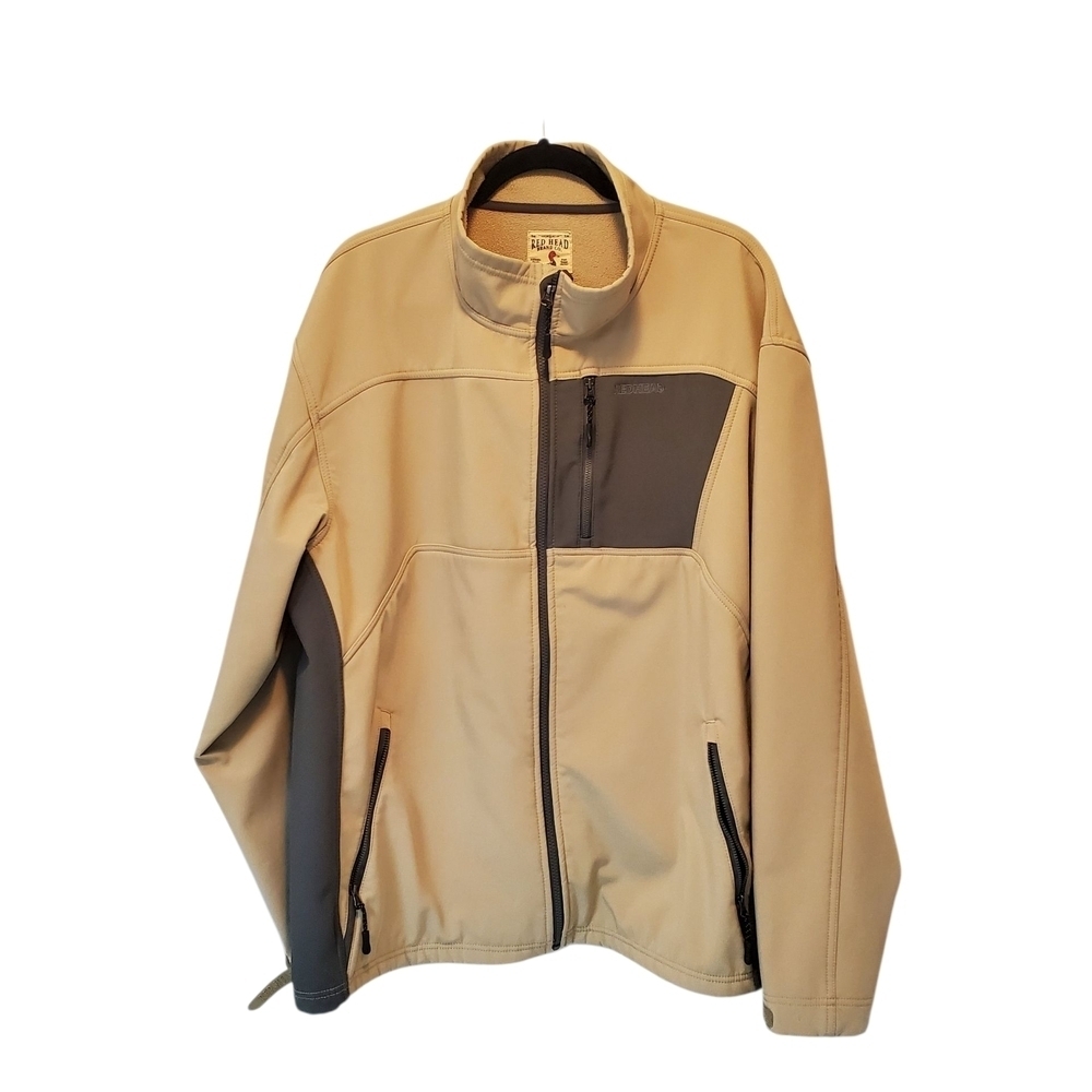 🇺🇸RedHead Men's Light Tan and Dark Gray Jacket Size 2XL